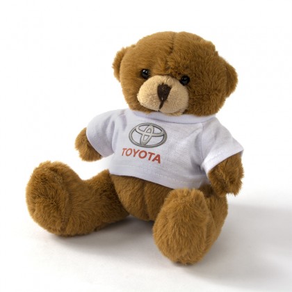 Teddybär aus weichem Plüsch mit Toyota-T-Shirt